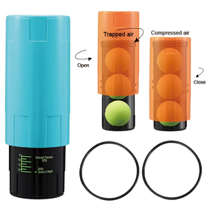 OEM ของขวัญที่ดีที่สุดสำหรับคนรักเทนนิส เครื่องเพิ่มแรงดันลูกเทนนิส อุปกรณ์รักษาแรงดันลูกแพเดิล - Product Image 1