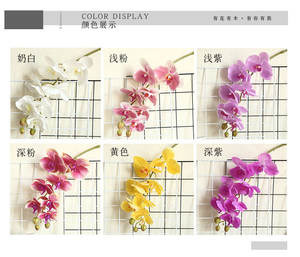 กล้วยไม้เทียมลายดอกกล้วยไม้เทียม,กล้วยไม้สกุลเงินสีน้ำเงินปี B0030 - Product Image 3