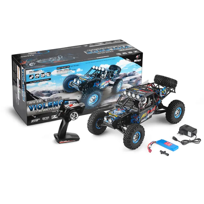 wltoys large rc car 4wd 1/10 10428-2 drive 55km/h Electric Off Road Buggy race trucks rock crawler rc cars for adults