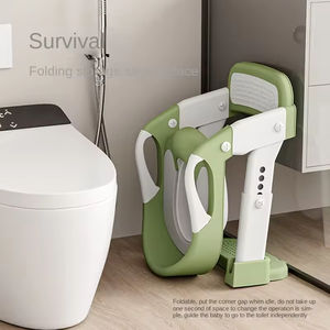 Asiento de <span class=keywords><strong>Inodoro</strong></span> Plegable 3 en 1 para Niños, Escalera para <span class=keywords><strong>Inodoro</strong></span>, <span class=keywords><strong>Reductor</strong></span> de <span class=keywords><strong>Inodoro</strong></span> Combinado para Niños de 0 a 8 Años - Product Image 4