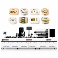 Imprimante jet d'encre automatique pour boîtes à lunch plates, barquettes et couvercles de bols, destinée aux fabricants de contenants alimentaires jetables