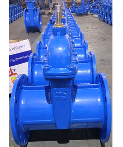 Vanne à opercule en fonte ductile à siège souple GGG50 DIN3352 pour l'eau, commande par opercule, taille DN350 - Product Image 1