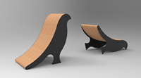 Planche à gratter pour chat oiseau nouveau design forme d'oiseau Cat Scratcher Lounge produit pour animaux de compagnie