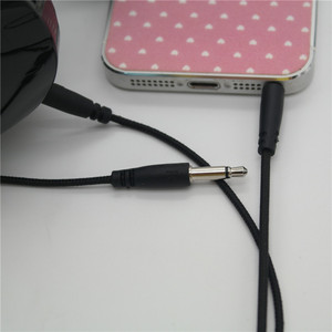 3.5mm To 3.5mm Audio <b>Cable</b> <b>Splitter</b> For Mobile Phone Digital Devices Black Plastic Tin Plated Copper Core - Product Image 3