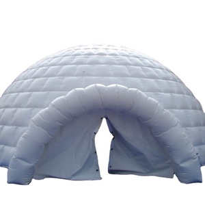 Tente dôme gonflable de haute qualité Exportation vers l'Europe Tente de camping gonflable semi-circulaire Tente à bulles gonflable avec 2 tunnels - Product Image 2