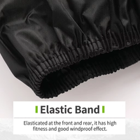 Housse de moto imperméable pour l'extérieur, sac de rangement anti-UV UPF40+, trou de verrouillage, résistant au vent, grande taille, universel, toutes saisons, pour vélo