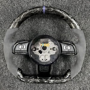 Volante LED de Fibra de Carbono para vw <span class=keywords><strong>Golf</strong></span> gti Mk8 Mk8.5 8r 8 R <span class=keywords><strong>Tsi</strong></span> JETTA Passat B8 Tiguan Arteon Cc DOS - Product Image 6
