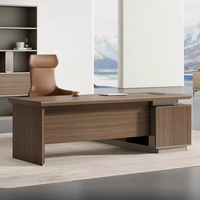 Bureau de direction E0, bureau du président, bureau simple et moderne pour manager/superviseur, mobilier de bureau luxueux et élégant