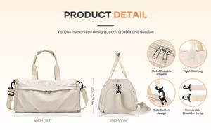 Borsa Sportiva Unisex Personalizzabile con Logo, Impermeabile, per Viaggi, Spiaggia, Yoga - Attrezzatura Fitness Personalizzata, Borsa da Palestra - Product Image 6