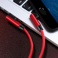 Câble de charge rapide USB 2.0 A mâle vers USB-C en nylon tressé de 1 m, avec gaine en PVC, angle de 90 degrés pour téléphone portable