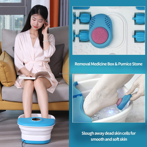 Mimir MZD-02F Elektrisch Beheiztes Faltbares Fußbad mit Luftblasen, Shiatsu-Rollen und Kabelloser Fernbedienung - Product Image 5