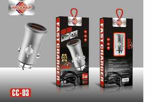 Caricabatterie per auto WISDOMUP CC-03 USB 2.4A a ricarica rapida per uso veicolare - Product Image 3