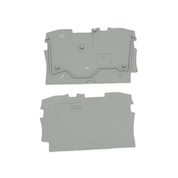 2002-1291 Nuovo Originale Tedesco Disponibile in Magazzino 2002 1291 Piastra Finale e Intermedia Spessore 0,8 mm Grigia Tipo a Incastro 2002-1291