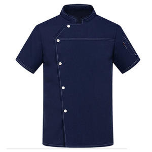 New Design Poly Cotton Chef Jacket Hotel Restaurant Staff Uniform <b>Summer</b> Chef <b>Coats</b> Short Sleeve - Product Image 1