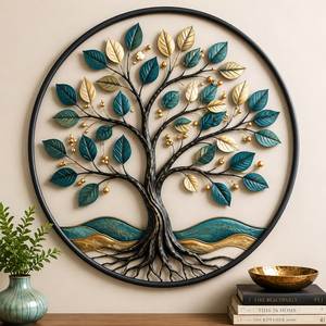 Art mural en métal artisanal de qualité supérieure pour la décoration du salon, de la chambre à coucher, du hall d'hôtel et de la réception de bureau - Product Image 4