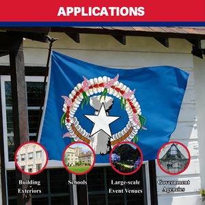 Bandera <span class=keywords><strong>de</strong></span> las Islas Marianas del Norte <span class=keywords><strong>de</strong></span> 3x5 Pies, Bandera Nacional <span class=keywords><strong>de</strong></span> CNMI, Poliéster 100D, Decoración para Exteriores, Ojales, Banderas Personalizadas <span class=keywords><strong>de</strong></span> las Islas del Pacífico - Product Image 5