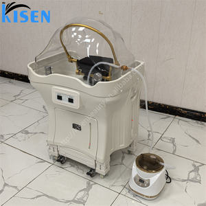 Kisen Premium tragbares Spa-Bett mit dem höchsten Kopf ohne Sanitär Koreanische Salon ausrüstung Mobiles <span class=keywords><strong>Shampoo</strong></span>-Stuhl becken - Product Image 2