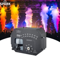 Machine à fumée verticale à LED haute puissance en métal SP RC DMX avec télécommande, 3000 W, avec lumières LED pour les fêtes