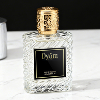 Autocollants adhésifs imperméables personnalisés de luxe avec estampage à chaud en feuille d'or UV pour l'emballage de flacons de parfum et de cosmétiques, décoration anti-huile