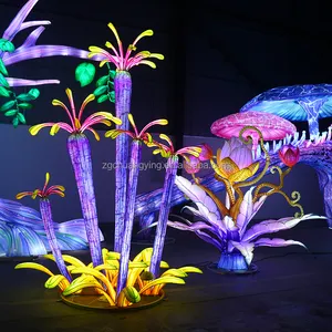 Personalizza gli ospiti di souvenir di nozze decorativi all'aperto fiore colorato lanterna di seta cinese danza fatta a mano per le vacanze del Festival - Product Image 1