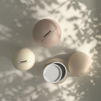 Pot en plastique rond pour crème pour les yeux et le visage, 15g, 30g, 50g, finition mate douce au toucher, emballage pour crème en plastique 15g, 30g, 50g