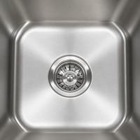 Évier de cuisine RV en acier inoxydable 304 de qualité supérieure, à cuve unique, avec robinet, design carré à encastrer sous plan pour l'intérieur des camping-cars