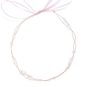 Simple brillante AB piedra nupcial pelo vides cristal mujeres boda tocado - Product Image 2