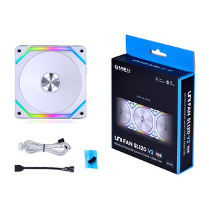 <span class=keywords><strong>Lian</strong></span> <span class=keywords><strong>Li</strong></span> UNI FAN SL120 V2-1W ventilateur de boîtier RVB pour PC de jeu nouveau refroidisseur PWM avec dissipateur thermique en plastique refroidissement par ordinateur - Product Image 2