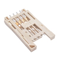 Support de carte SIM 6P MUP-C7101, connecteur de carte SMT, borne de soudure PCB, connecteur électrique pour téléphone portable, vente chaude en Israël, Inde, Vietnam