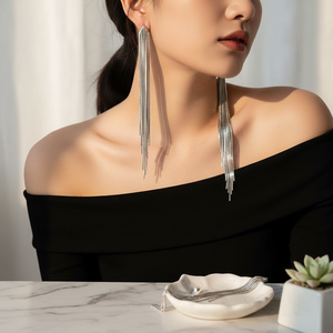 Vendita calda croce oro orecchini lampadario fatto a mano minimalista gotico gioielli con perla per le ragazze di moda di tendenza all'ingrosso - Product Image 3