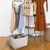Organisateur de rangement pour chaussures sous le lit pliable et écologique avec fenêtre transparente pour tiroir de placard