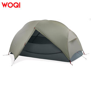 Tente de camping légère Woqi pour 2-3 personnes, ultralégère, imperméable, en polyester gris, résistante à l'eau 3000MM - Product Image 4