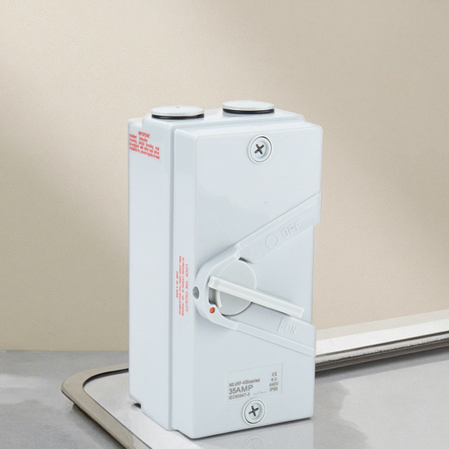 MUKF-1UKF Outdoor Rainproof Isolating Switch IP65 Waterproof Plastic Load Switch with Max. 16A Current  customizable OEM ODM