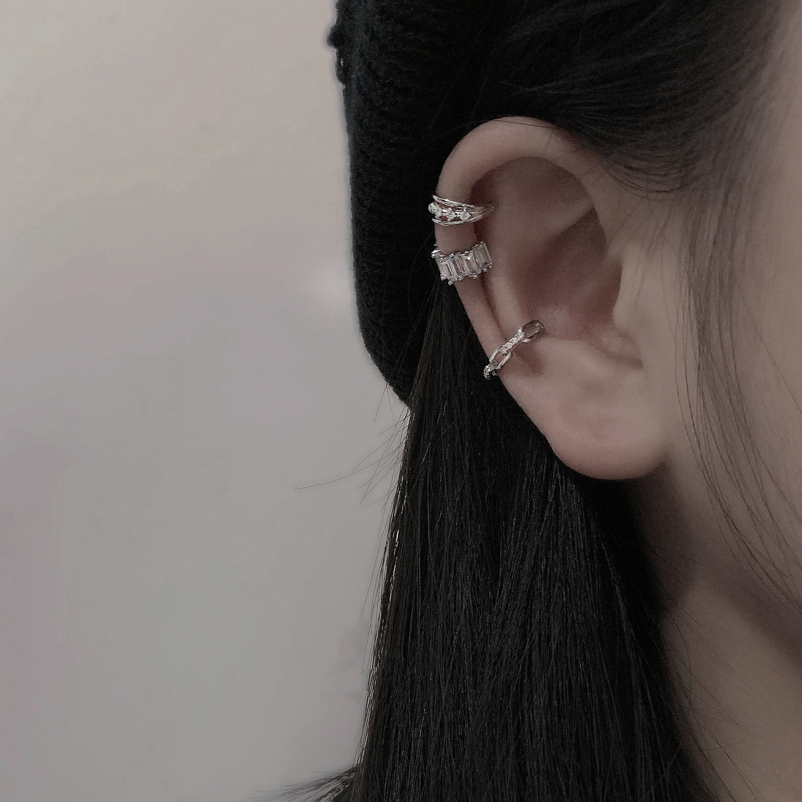 Orecchino Ear Cuff personalizzato per uomo, orecchino superiore personalizzato inciso, argento sterling, orecchino non forato per lui, regalo di compleanno - Italia