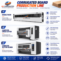 Línea de Producción de Cartón Corrugado de 3/5/7 Capas, Totalmente Automática, de Alta Velocidad, Nueva, para Fabricación de Cajas de Embalaje