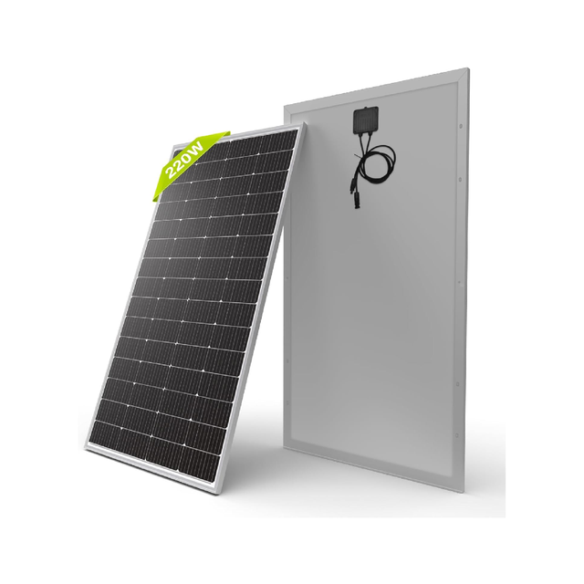 AISmartlink 220W Monocrystalline Solar Panel 10BB Cell Solar Panel 220 W 12V High Efficiency Mono Module RV Marine Boat Off Grid