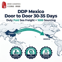 Meksika DDP Deniz Yükü Hizmeti Çin'den Veracruz'a Gümrük Vergisi Ödenmiş Kapıdan Kapıya 1688 Tedarik Desteği 30-35 Gün Taşıma Süresi