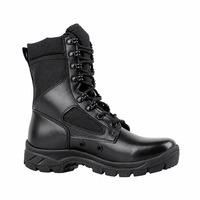 Bottes tactiques pour hommes, semelle en caoutchouc, résistantes à l'usure, antidérapantes, légères, hauteur genou, fermeture à lacets, maille en microfibre, hiver