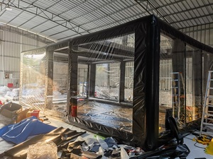 Tente de garage de voiture gonflable populaire couverture de <span class=keywords><strong>bulle</strong></span> de tente d'exposition de voiture pliante pour le stockage de carport - Product Image 4