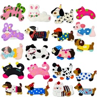 JXANRY Patchs en tissu brodés motif dessin animé mignon, chiens et chats, pour panier décoratif, toutes saisons, DIY