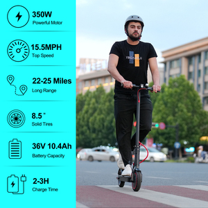 Patinete Eléctrico Plegable de 8.5 Pulgadas con Doble Motor, Suspensión, Batería de Litio Extraíble de 15Ah, Carrocería de Aluminio, Resistente al Agua, Dos Ruedas, Modelo S5-2-7.8 8.5 - Product Image 5