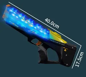 אקדח מים חשמלי סונגקרן עם אור בלחץ גבוה 550CC מופעל על סוללה למרחקים ארוכים אקדח סופר מים
