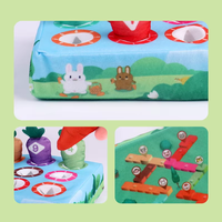 Juguete de Peluche Personalizado de Rábanos y Zanahorias para Jalar, Juego de Clasificación y Emparejamiento Montessori para Bebés, Juego de Cosecha de Zanahorias para Niños