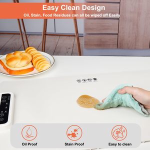 Plaque chauffante portable en silicone de qualité alimentaire, carrée, pour la maison, avec contrôle de température réglable, facile à nettoyer, isolation thermique, coussin chauffant en silicone - Product Image 2