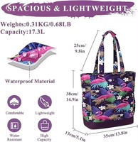 Sac de plage à imprimé motif, grande capacité, multi-poches, sac à main pour femmes, voyage d'été, piscine, shopping, OEM ODM