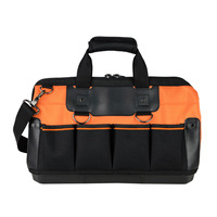 Sac à outils de charpentier multifonctionnel de qualité professionnelle en polyester 600D 1680D résistant à l'eau, fond rigide, personnalisable OEM/ODM