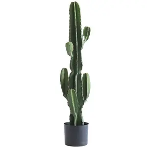 Cactus Artificial decorativo para interior y exterior, planta en maceta