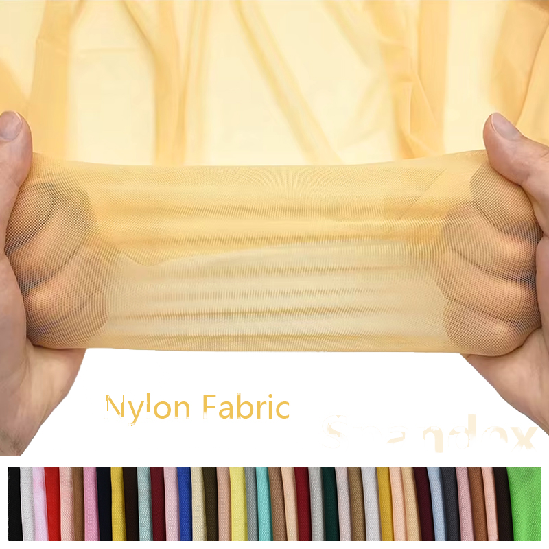 Factory Wholesale Breathable Stretch Spandex Mesh Fabric Lining Tricot Plain Free Sample Ultralight Ripstop Nylon Fabric Boys