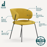 Chaise de bureau ergonomique contemporaine aspect lin pour direction, vente en gros, chaise d'invité, bureau, maison, réception commerciale, salle d'attente