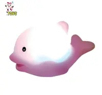 Juguetes de Baño LED para niños, Mini ballena parpadeante, Delfín